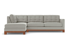 Logan Drive 2pc Sectional Sofa :: Leg Finish: Pecan / Configuration: LAF - Chaise on the Left