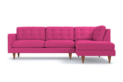 Logan 2pc Sectional Sofa :: Leg Finish: Pecan / Configuration: RAF - Chaise on the Right