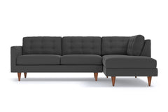 Logan 2pc Sectional Sofa :: Leg Finish: Pecan / Configuration: RAF - Chaise on the Right