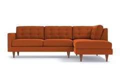 Logan 2pc Sectional Sofa :: Leg Finish: Pecan / Configuration: RAF - Chaise on the Right