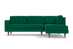 Logan 2pc Sectional Sofa :: Leg Finish: Pecan / Configuration: RAF - Chaise on the Right