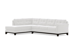 Marco 2pc Sleeper Sectional :: Leg Finish: Espresso / Configuration: LAF - Chaise on the Left / Sleeper Option: Deluxe Innerspring Mattress