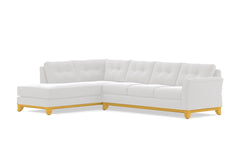 Marco 2pc Sleeper Sectional :: Leg Finish: Natural / Configuration: LAF - Chaise on the Left / Sleeper Option: Deluxe Innerspring Mattress