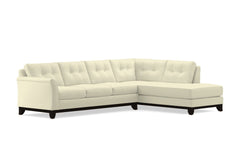 Marco 2pc Sleeper Sectional :: Leg Finish: Espresso / Configuration: RAF - Chaise on the Right / Sleeper Option: Memory Foam Mattress