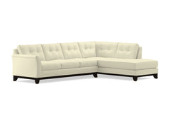 Marco 2pc Sleeper Sectional :: Leg Finish: Espresso / Configuration: RAF - Chaise on the Right / Sleeper Option: Deluxe Innerspring Mattress