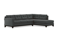 Marco 2pc Sleeper Sectional :: Leg Finish: Espresso / Configuration: RAF - Chaise on the Right / Sleeper Option: Memory Foam Mattress