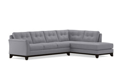 Marco 2pc Sleeper Sectional :: Leg Finish: Espresso / Configuration: RAF - Chaise on the Right / Sleeper Option: Memory Foam Mattress