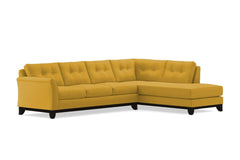 Marco 2pc Sleeper Sectional :: Leg Finish: Espresso / Configuration: RAF - Chaise on the Right / Sleeper Option: Memory Foam Mattress