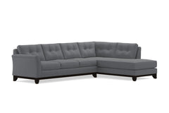 Marco 2pc Sleeper Sectional :: Leg Finish: Espresso / Configuration: RAF - Chaise on the Right / Sleeper Option: Memory Foam Mattress