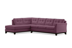 Marco 2pc Sleeper Sectional :: Leg Finish: Espresso / Configuration: LAF - Chaise on the Left / Sleeper Option: Memory Foam Mattress