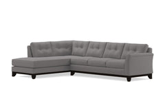 Marco 2pc Sleeper Sectional :: Leg Finish: Espresso / Configuration: LAF - Chaise on the Left / Sleeper Option: Deluxe Innerspring Mattress