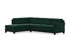 Marco 2pc Sleeper Sectional :: Leg Finish: Espresso / Configuration: LAF - Chaise on the Left / Sleeper Option: Memory Foam Mattress