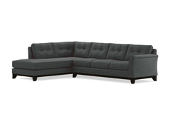 Marco 2pc Sleeper Sectional :: Leg Finish: Espresso / Configuration: LAF - Chaise on the Left / Sleeper Option: Memory Foam Mattress