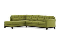 Marco 2pc Sleeper Sectional :: Leg Finish: Espresso / Configuration: LAF - Chaise on the Left / Sleeper Option: Memory Foam Mattress