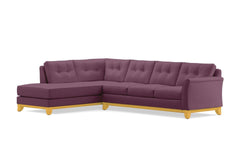 Marco 2pc Sleeper Sectional :: Leg Finish: Natural / Configuration: LAF - Chaise on the Left / Sleeper Option: Memory Foam Mattress