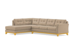 Marco 2pc Sleeper Sectional :: Leg Finish: Natural / Configuration: LAF - Chaise on the Left / Sleeper Option: Deluxe Innerspring Mattress