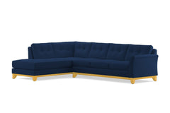 Marco 2pc Sleeper Sectional :: Leg Finish: Natural / Configuration: LAF - Chaise on the Left / Sleeper Option: Memory Foam Mattress