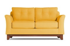 Marco Twin Size Sleeper Sofa Bed :: Leg Finish: Pecan / Sleeper Option: Memory Foam Mattress