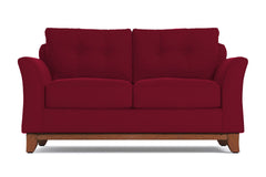 Marco Apartment Size Sleeper Sofa Bed :: Leg Finish: Pecan / Sleeper Option: Deluxe Innerspring Mattress