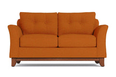 Marco Twin Size Sleeper Sofa Bed :: Leg Finish: Pecan / Sleeper Option: Memory Foam Mattress