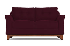 Marco Twin Size Sleeper Sofa Bed :: Leg Finish: Pecan / Sleeper Option: Deluxe Innerspring Mattress