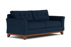 Marco Queen Size Sleeper Sofa Bed :: Leg Finish: Pecan / Sleeper Option: Memory Foam Mattress