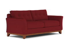 Marco Queen Size Sleeper Sofa Bed :: Leg Finish: Pecan / Sleeper Option: Deluxe Innerspring Mattress