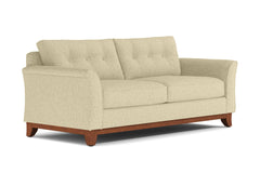 Marco Queen Size Sleeper Sofa Bed :: Leg Finish: Pecan / Sleeper Option: Deluxe Innerspring Mattress