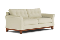 Marco Queen Size Sleeper Sofa Bed :: Leg Finish: Pecan / Sleeper Option: Deluxe Innerspring Mattress