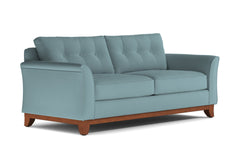 Marco Queen Size Sleeper Sofa Bed :: Leg Finish: Pecan / Sleeper Option: Memory Foam Mattress