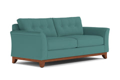 Marco Queen Size Sleeper Sofa Bed :: Leg Finish: Pecan / Sleeper Option: Deluxe Innerspring Mattress