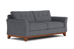 Marco Queen Size Sleeper Sofa Bed :: Leg Finish: Pecan / Sleeper Option: Memory Foam Mattress