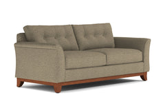 Marco Queen Size Sleeper Sofa Bed :: Leg Finish: Pecan / Sleeper Option: Memory Foam Mattress