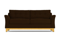 Marco Queen Size Sleeper Sofa Bed :: Leg Finish: Natural / Sleeper Option: Memory Foam Mattress