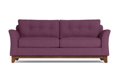 Marco Queen Size Sleeper Sofa Bed :: Leg Finish: Pecan / Sleeper Option: Memory Foam Mattress