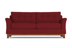 Marco Queen Size Sleeper Sofa Bed :: Leg Finish: Pecan / Sleeper Option: Memory Foam Mattress