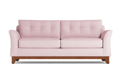 Marco Queen Size Sleeper Sofa Bed :: Leg Finish: Pecan / Sleeper Option: Memory Foam Mattress