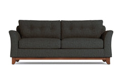 Marco Queen Size Sleeper Sofa Bed :: Leg Finish: Pecan / Sleeper Option: Memory Foam Mattress