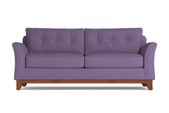 Marco Queen Size Sleeper Sofa Bed :: Leg Finish: Pecan / Sleeper Option: Deluxe Innerspring Mattress