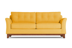 Marco Queen Size Sleeper Sofa Bed :: Leg Finish: Pecan / Sleeper Option: Memory Foam Mattress