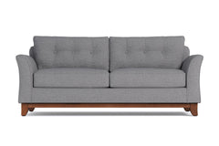 Marco Queen Size Sleeper Sofa Bed :: Leg Finish: Pecan / Sleeper Option: Memory Foam Mattress