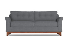 Marco Queen Size Sleeper Sofa Bed :: Leg Finish: Pecan / Sleeper Option: Memory Foam Mattress