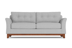 Marco Queen Size Sleeper Sofa Bed :: Leg Finish: Pecan / Sleeper Option: Memory Foam Mattress