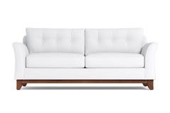 Marco Queen Size Sleeper Sofa Bed :: Leg Finish: Pecan / Sleeper Option: Memory Foam Mattress