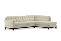 Marco 2pc Sleeper Sectional :: Leg Finish: Espresso / Configuration: RAF - Chaise on the Right / Sleeper Option: Memory Foam Mattress