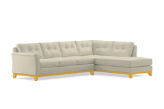 Marco 2pc Sleeper Sectional :: Leg Finish: Natural / Configuration: RAF - Chaise on the Right / Sleeper Option: Memory Foam Mattress