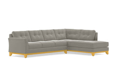 Marco 2pc Sleeper Sectional :: Leg Finish: Natural / Configuration: RAF - Chaise on the Right / Sleeper Option: Deluxe Innerspring Mattress