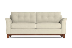 Marco Queen Size Sleeper Sofa Bed :: Leg Finish: Pecan / Sleeper Option: Memory Foam Mattress