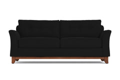 Marco Queen Size Sleeper Sofa Bed :: Leg Finish: Pecan / Sleeper Option: Memory Foam Mattress