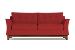 Marco Queen Size Sleeper Sofa Bed :: Leg Finish: Pecan / Sleeper Option: Deluxe Innerspring Mattress